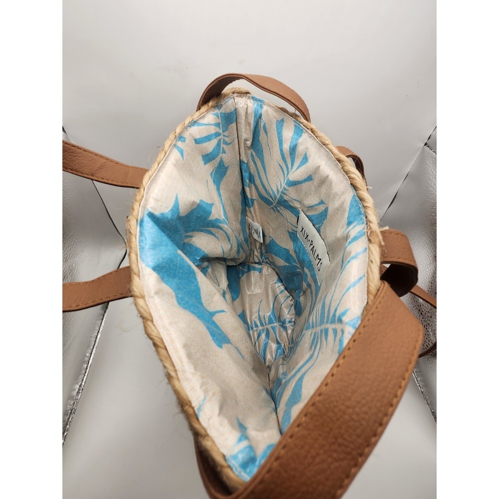 XIX Palms The Shorebreak Jute Backpack Straw Beach Bag Picnic Cooler Boho - Picture 5 of 7